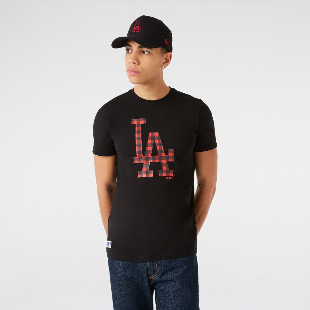 NEW ERA tričko MLB Camo infill tee LOS ANGELES DODGERS Black