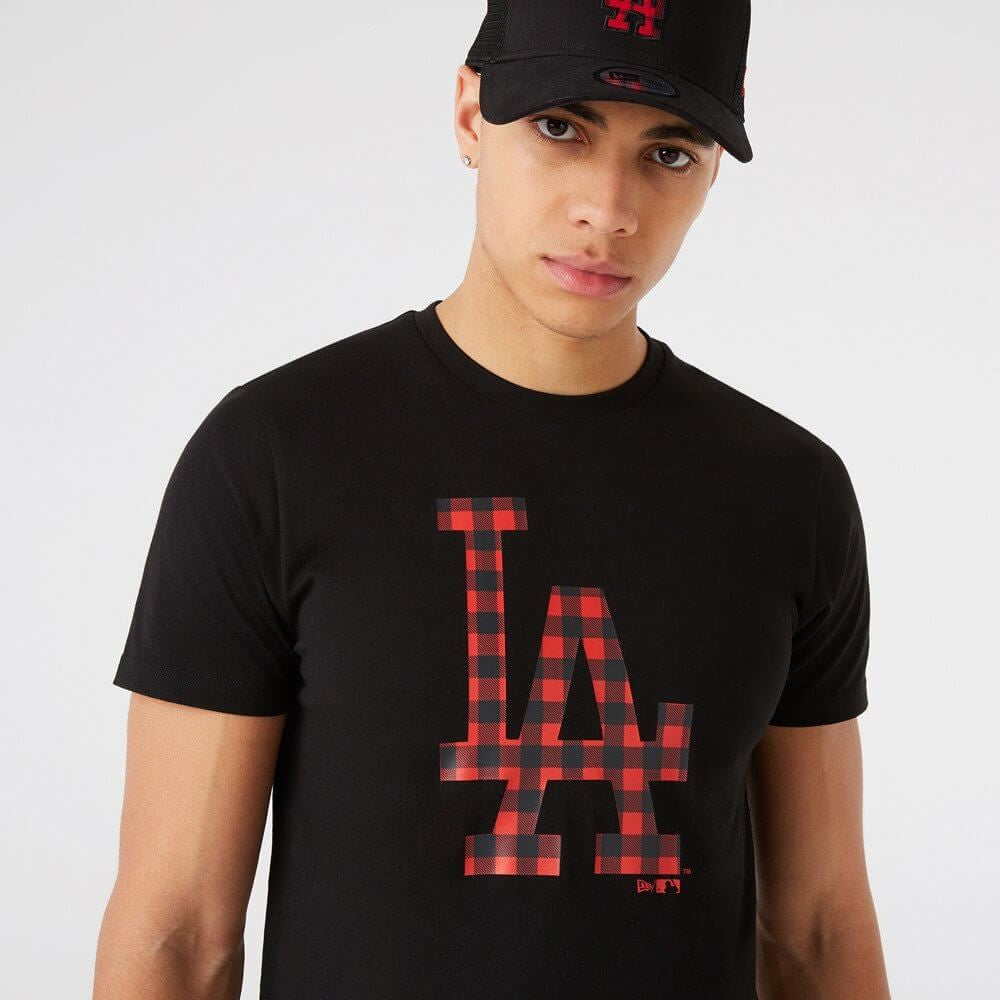 NEW ERA tričko MLB Camo infill tee LOS ANGELES DODGERS Black