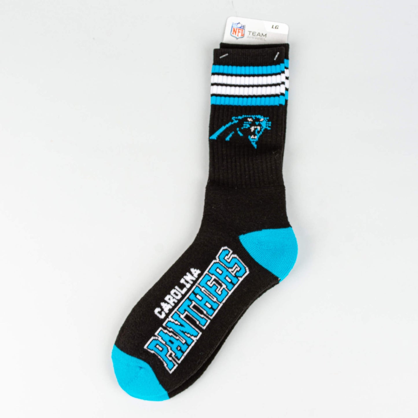 FBF Originals NFL Graphic 4-Stripe Deuce Socks Carolina Panthers