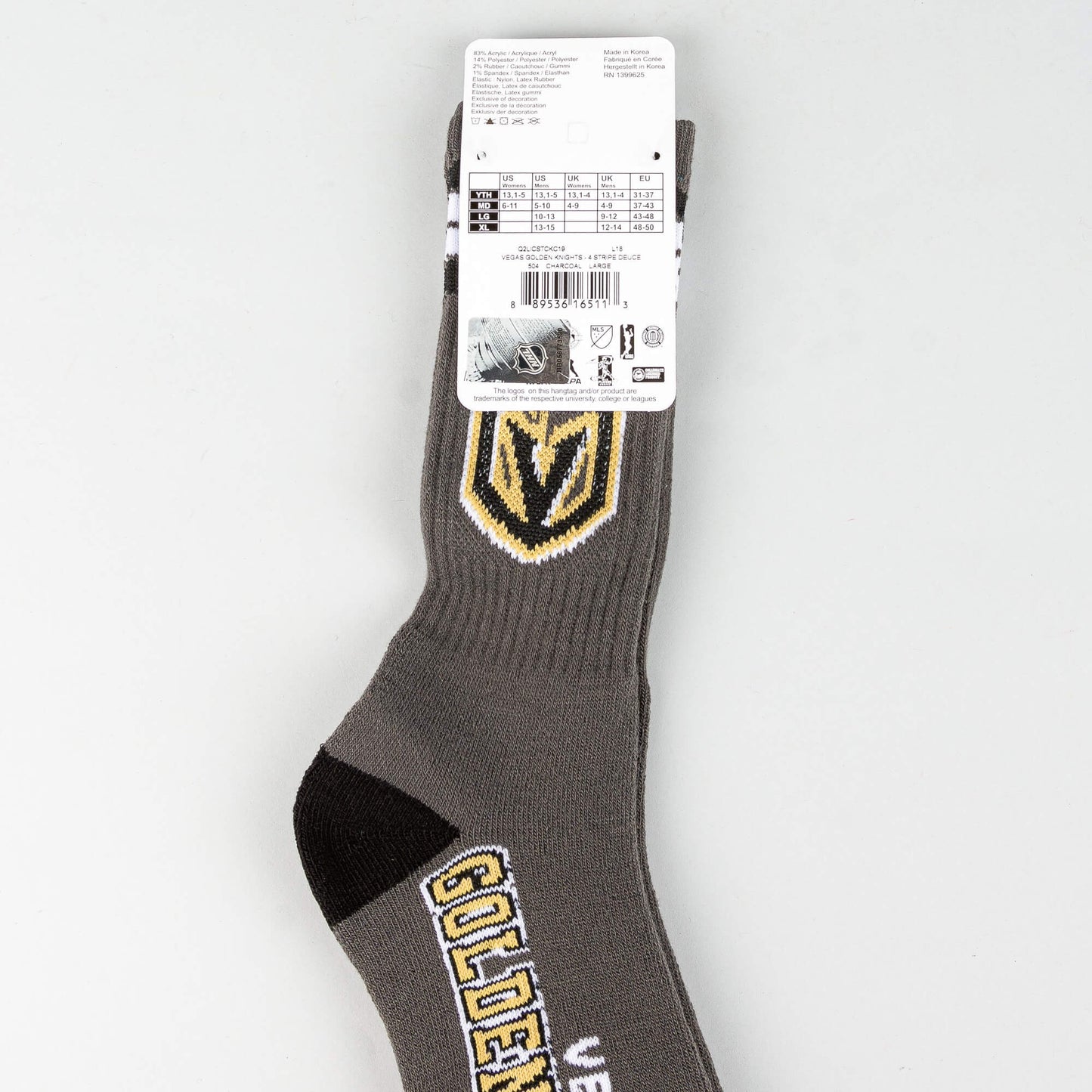 FBF Originals NHL Graphic 4-Stripe Deuce Socks Vegas Golden Knights