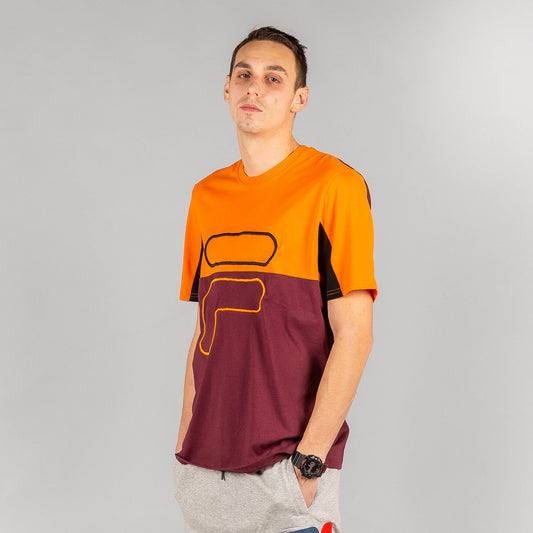 Fila PATON blocked tee mandarin orange