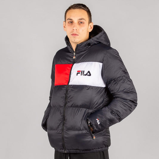 Zimná bunda Fila Floyd Puff Hood Jacket Black čierna