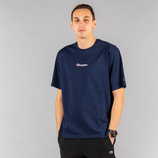 Champion Crewneck T-Shirt Navy