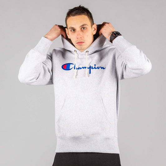 Mikina s kapucňou Champion Premium RWSS 1952 Hooded Sweatshirt šedá