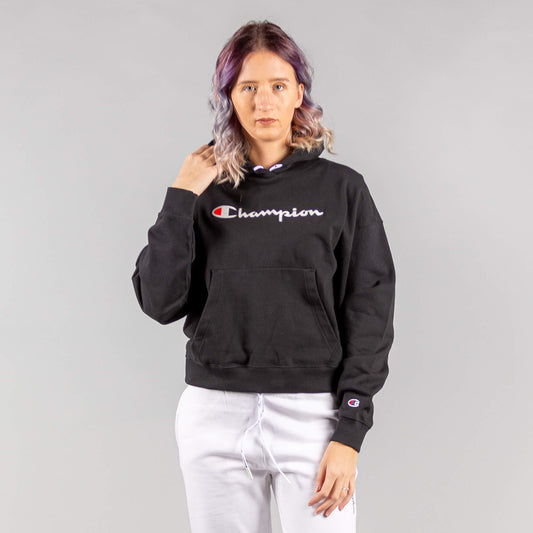 Dámska mikina s kapucňou Champion Hooded Sweatshirt čierna