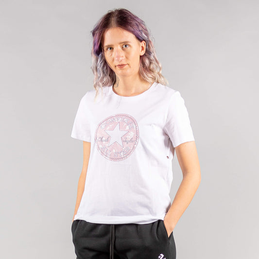 Converse Hybrid Flower Chuck Tee White