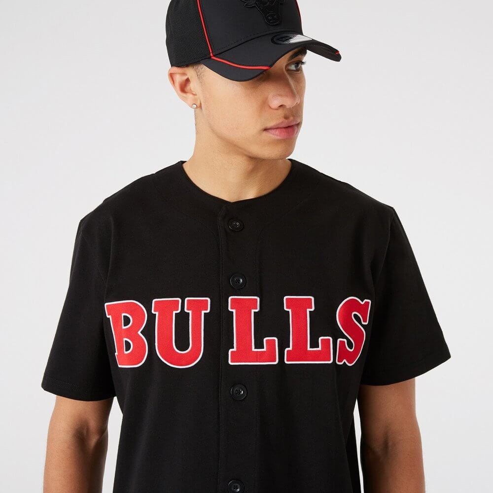 NEW ERA tričko NBA Outdoor utility bb jersey CHICAGO BULLS Black