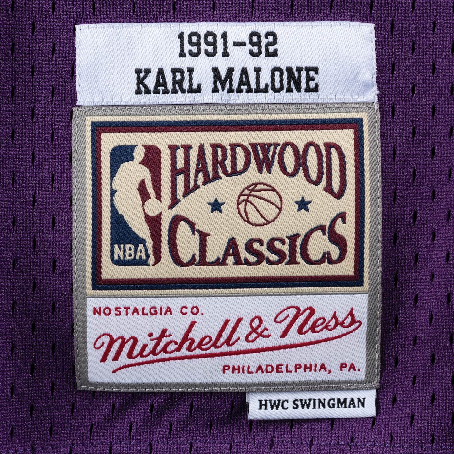Mitchell & Ness Swingman Jersey - Karl Malone Nr.32 Utah Jazz Purple