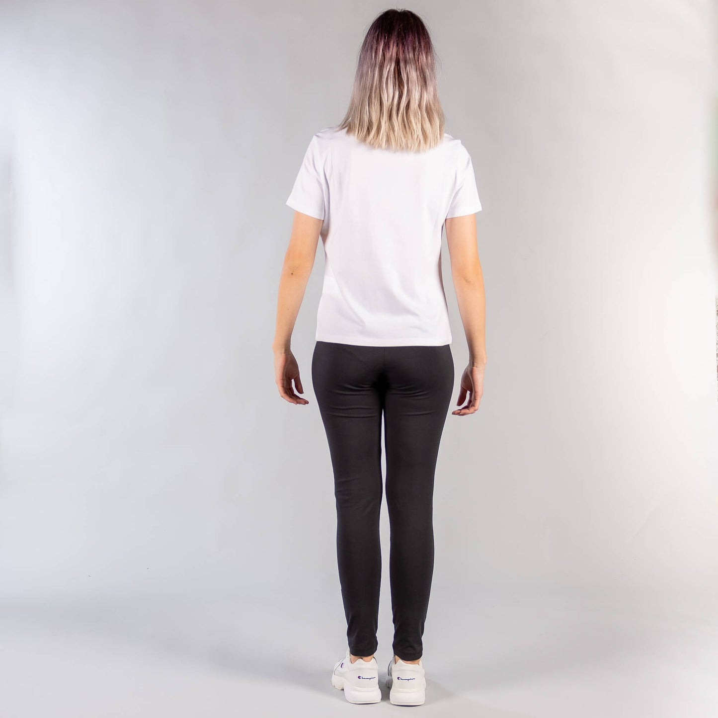 Champion Logo 7/8 Leggings Athletic Fit Black