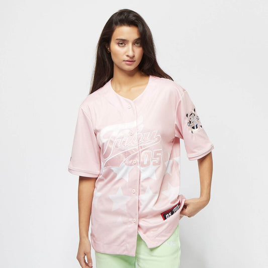 FUBU Varsity Star Baseball Jersey light rose