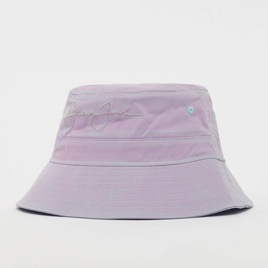 Sean John Script Logo Heat Reactive Buckethat Rose/Light Blue