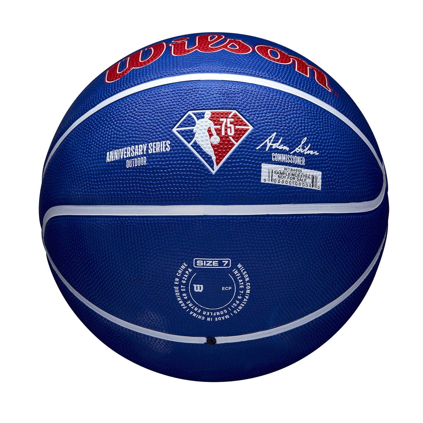 Wilson NBA 75th outdoor Blue (Sz. 7)