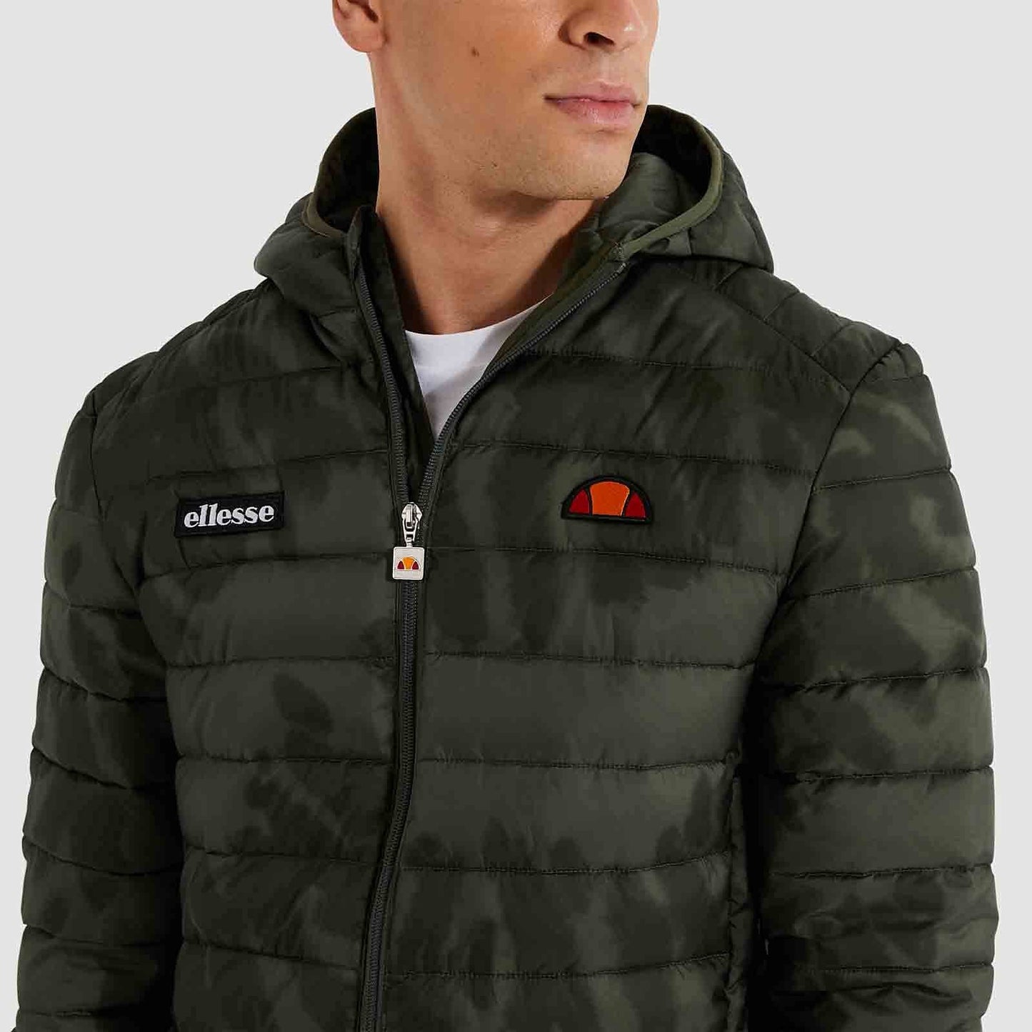 Ellesse Lombardy Tie Dye Padded Jacket Dark Green