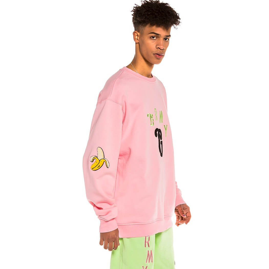 GRIMEY WEAR JUNGLE PUNCH CREWNECK PINK