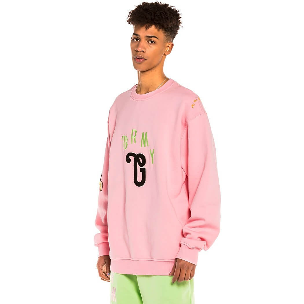 GRIMEY WEAR JUNGLE PUNCH CREWNECK PINK
