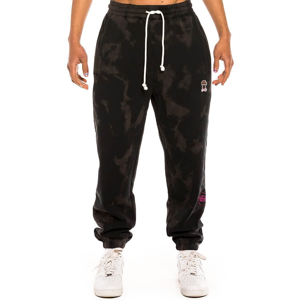 GRIMEY WEAR DAY DREAMER BLEACHED SWEATPANTS BLEACHED BLACK