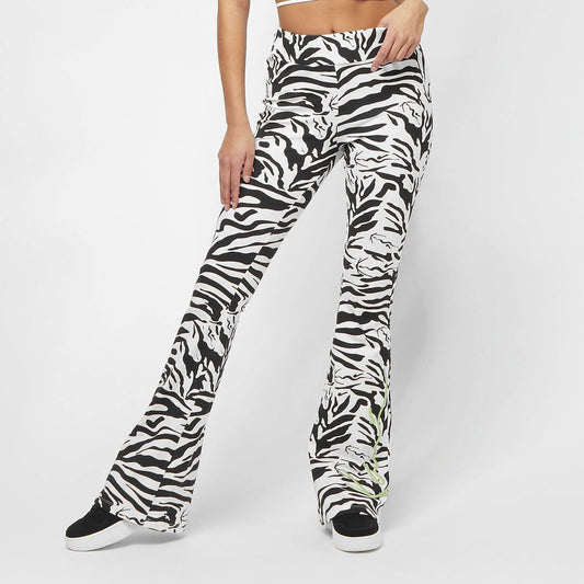 Karl Kani Signature Zebra Flared Leggins White/Black