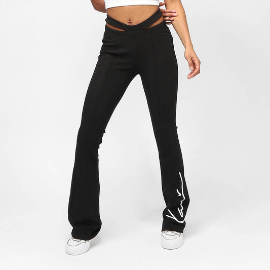 Karl Kani Signature Cut Out Flared Leggings Black