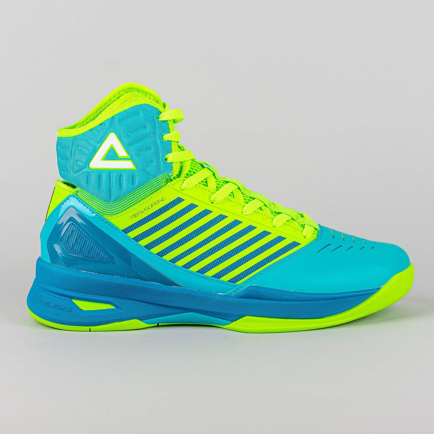 PEAK Basketball Shoes SOARING III HIGH Blue/Fluorescense Green