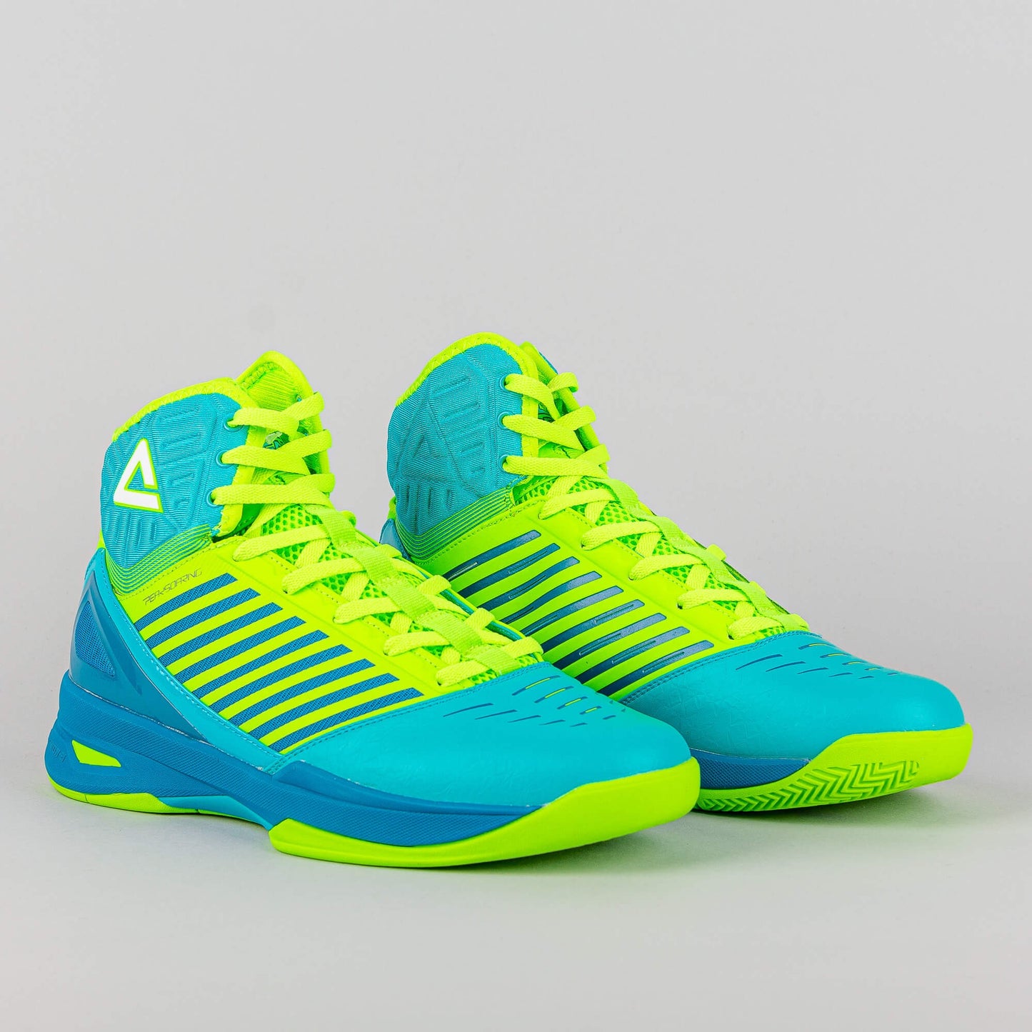 PEAK Basketball Shoes SOARING III HIGH Blue/Fluorescense Green