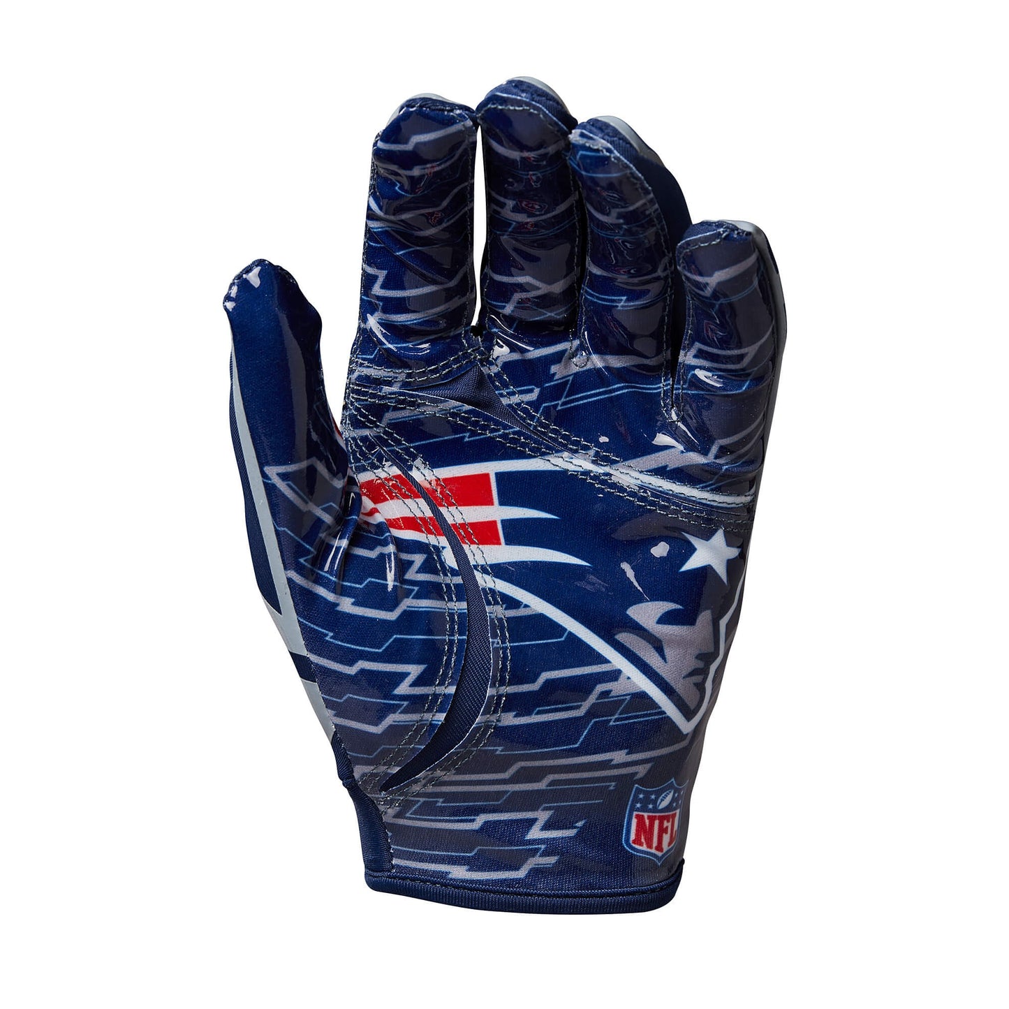 Wilson YTH NFL Stretch Fit Gloves New England Patriots (Sz. Kids)
