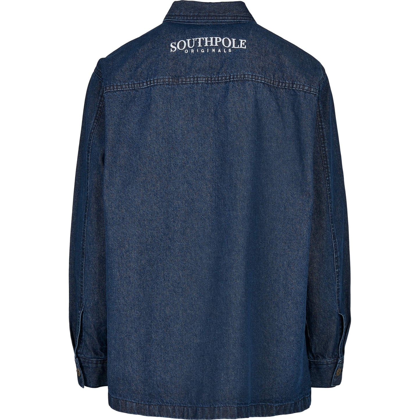 Southpole Oversized Denim Shirt Darkblue Washed