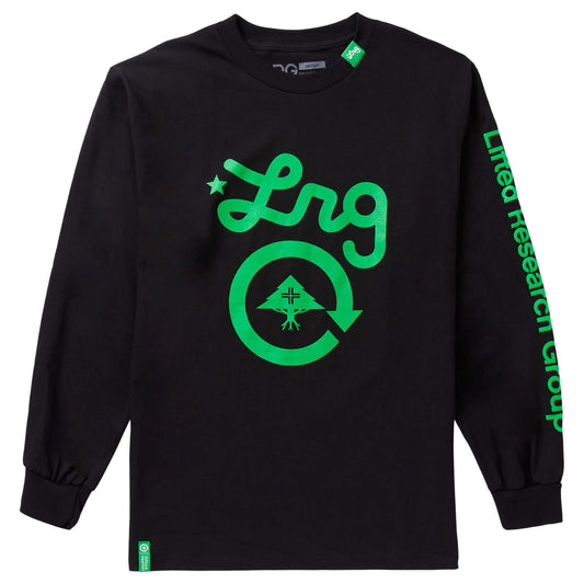 LRG CYCLE LOGO RESEARCH LS TEE BLACK