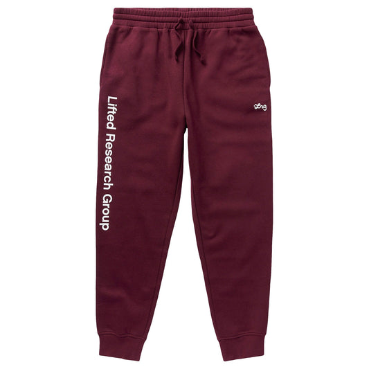 Tepláky LRG LIFTED SCRIPT JOGGER SWEATPANTS bordové
