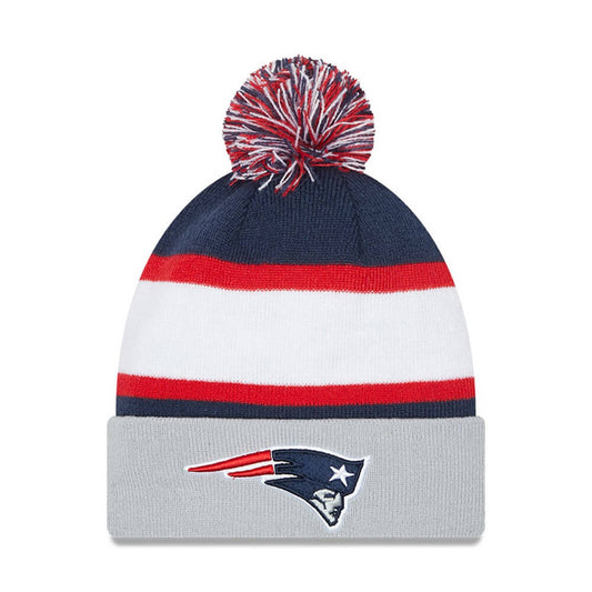 NEW ERA čiapka NFL Striped cuff knit NEW ENGLAND PATRIOTS Blue