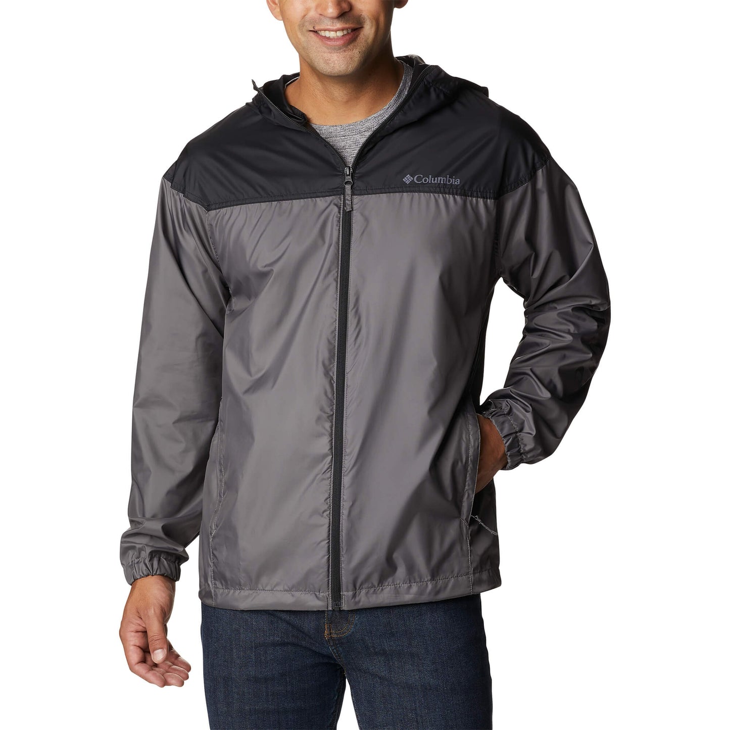 Columbia Flash Challenger™ Novelty Windbreaker City Grey / Black