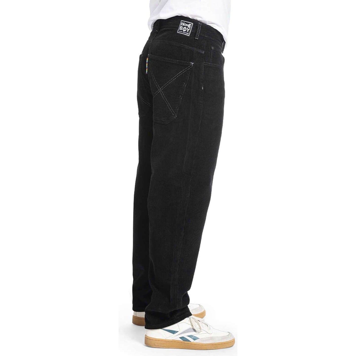 Homeboy x-tra BAGGY Cord pants BLACK