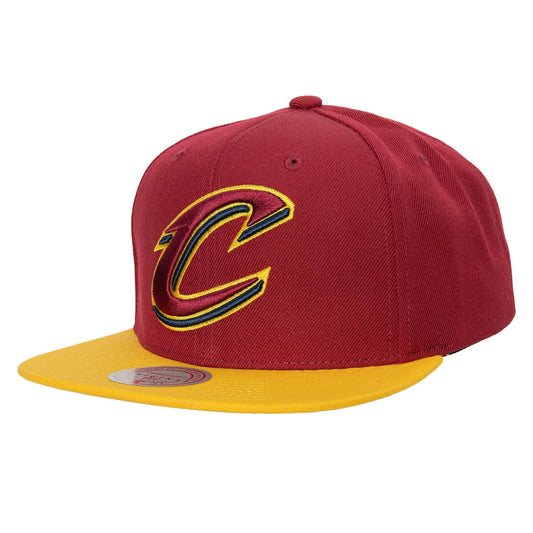 Mitchell & Ness Team 2 Tone 2.0 Snapback CLECAV - red/yellow