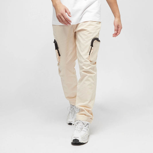 Sean John Script Logo Ripstop Trackpants beige