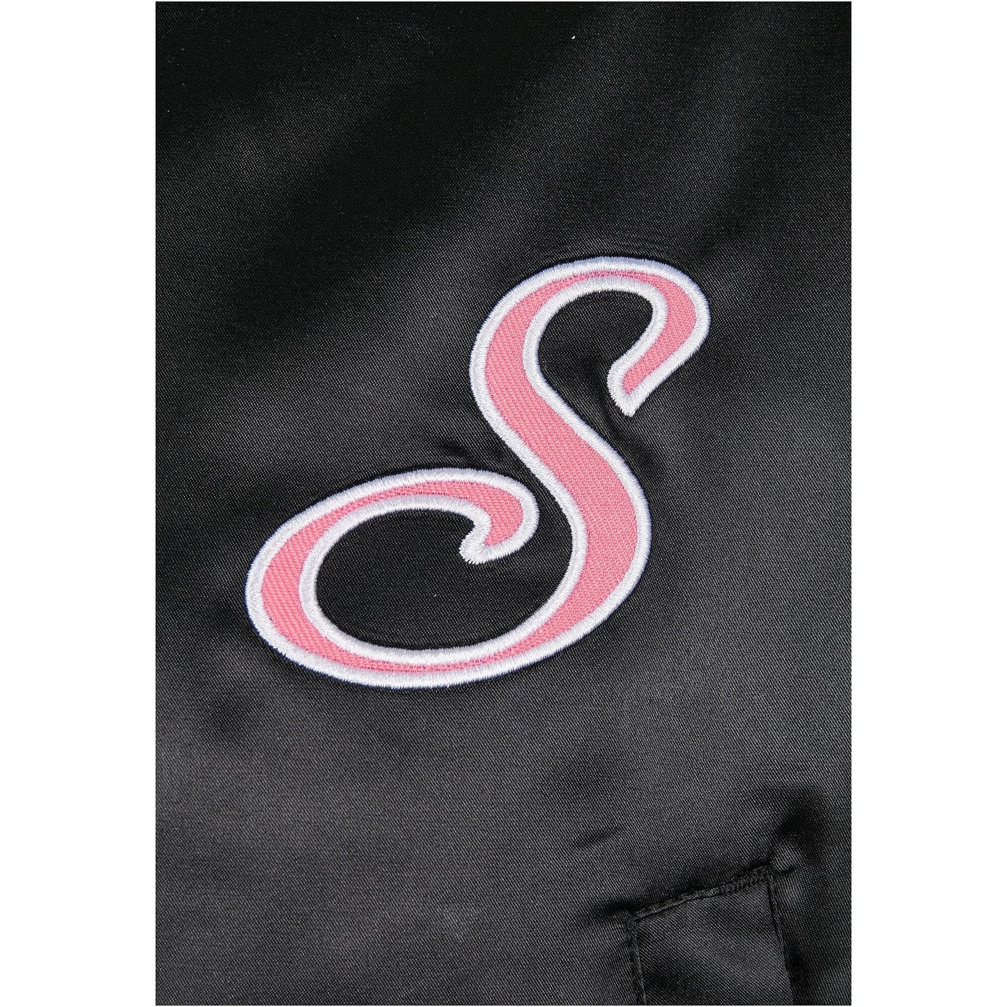 Ladies Starter Satin College Jacket black