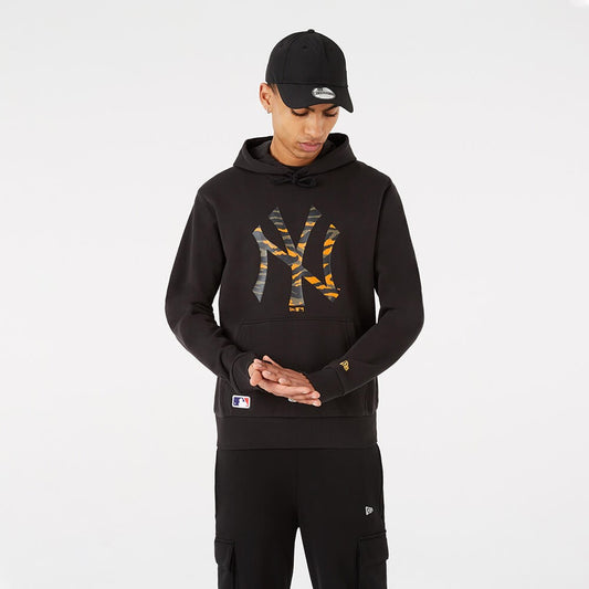 Mikina s kapucňou New Era MLB Infill Team Logo Hoody New York Yankees čierna