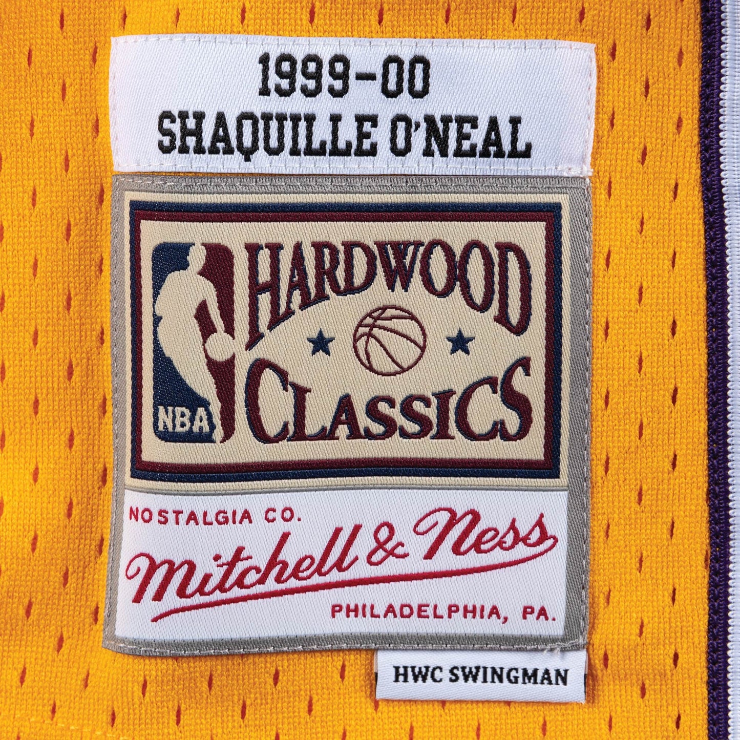 Mitchell & Ness NBA Swingman Jersey Shaquille O'Neal Los Angeles Lakers Light Gold