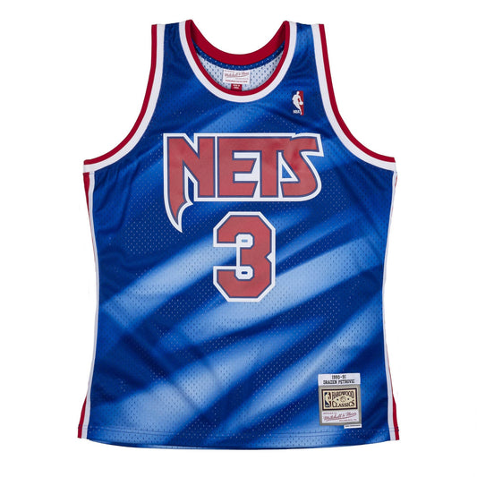 Mitchell & Ness NBA Swingman Jersey Drazen Petrovic New Jersey Nets Pattern / Royal