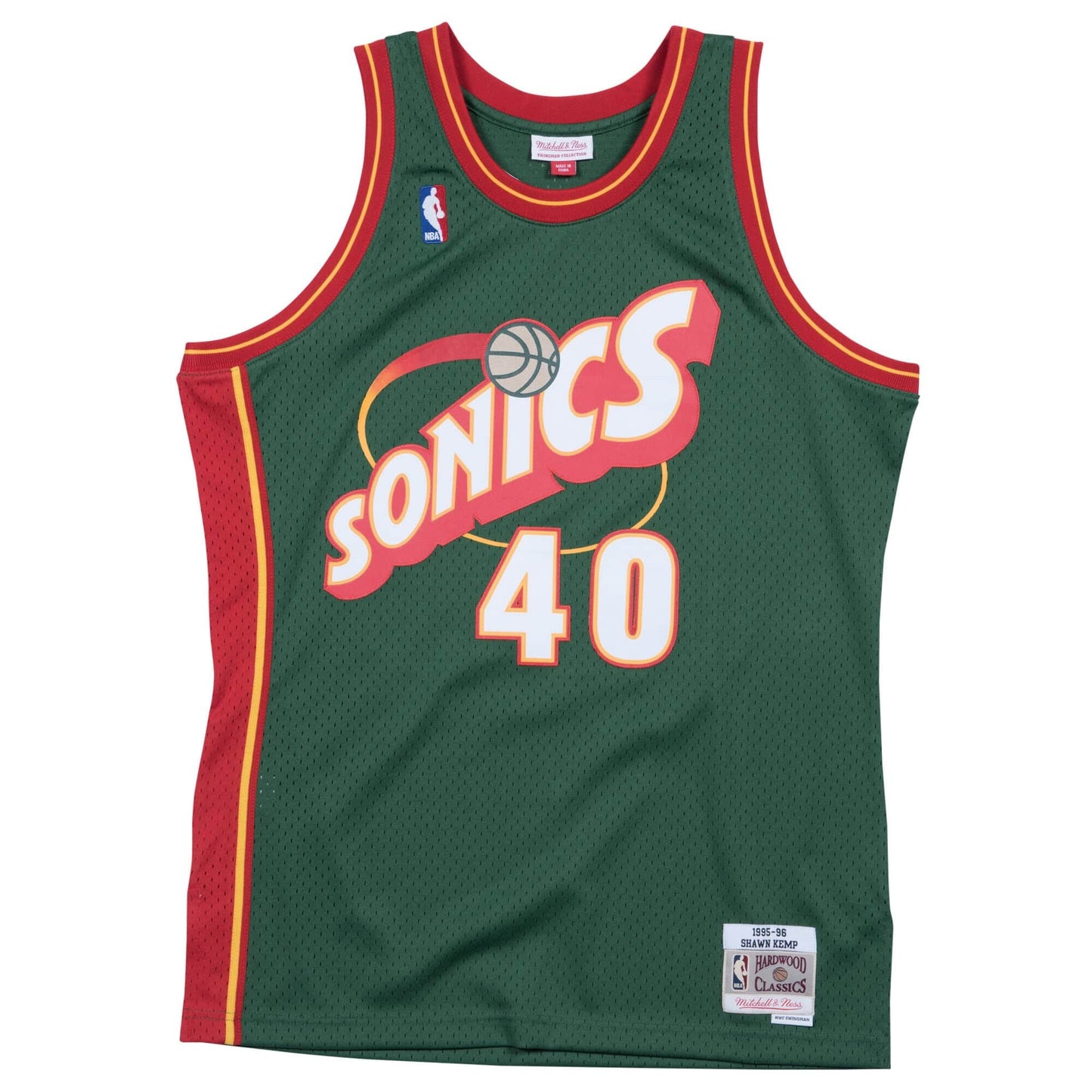 Mitchell & Ness NBA Swingman Jersey Shawn Kemp Seattle Supersonics Dark Green