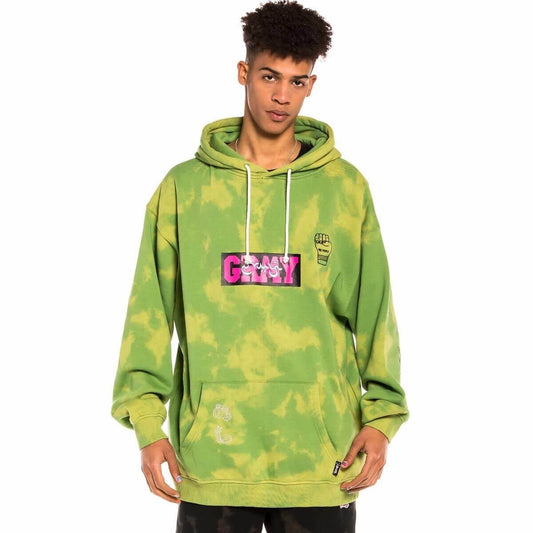 GRMY GRIMEY WEAR DAY DREAMER BLEACHED HOODIE BLEACHED GREEN