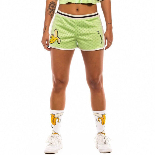 GRMY GRIMEY WEAR JUNGLE PUNCH GIRL MESH SHORT GREEN