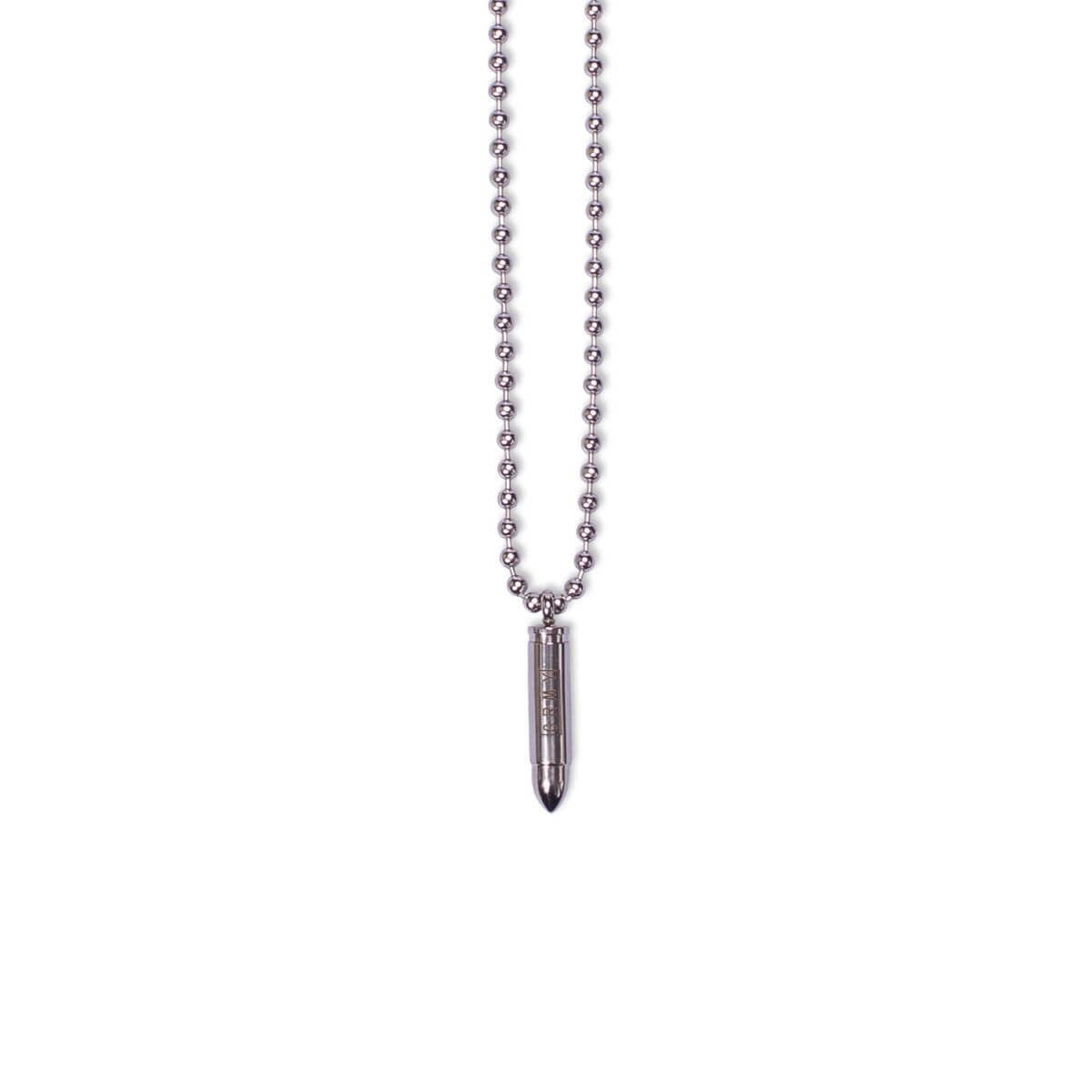 Prívesok GRMY GRIMEY WEAR GLORIFIED BULLET NECKLACE strieborný