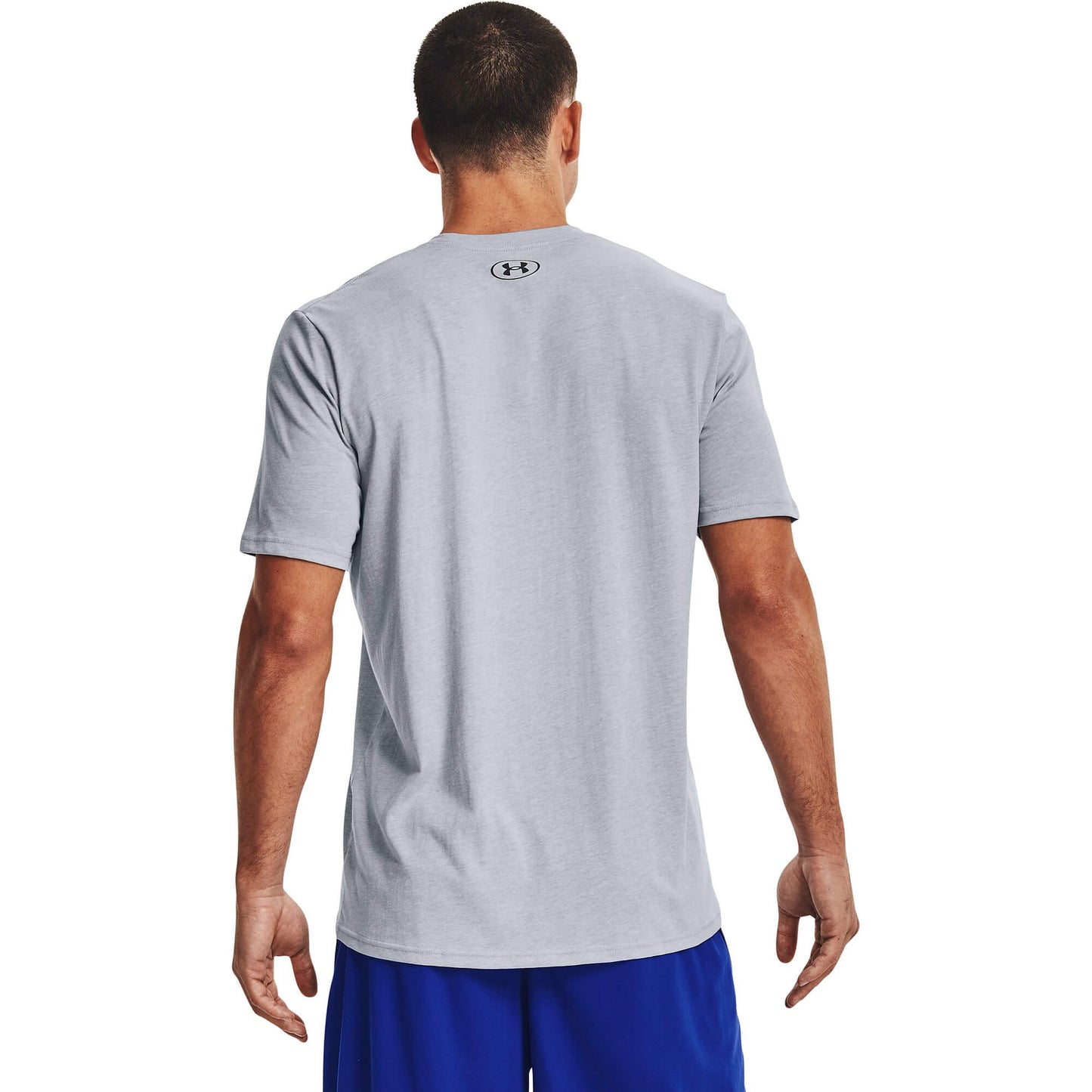 Under Armour tričko Basketball Branded Wordmark Short Sleeve Grey