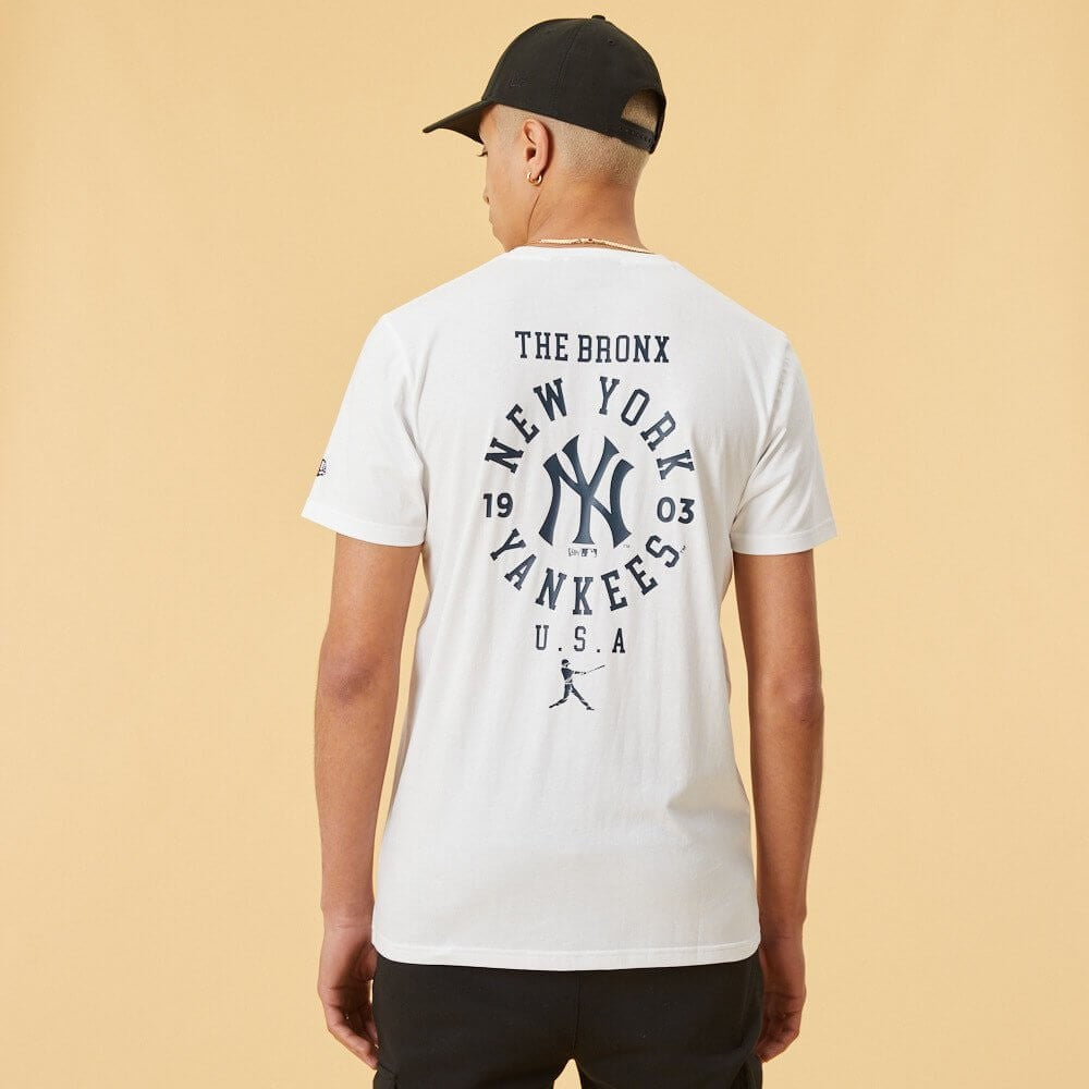 NEW ERA tričko MLB Wordmark graphic tee NEW YORK YANKEES White