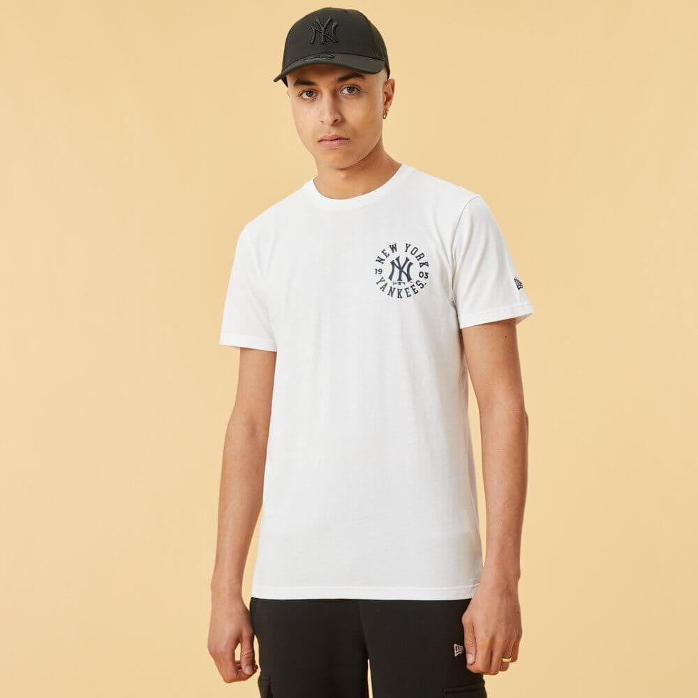 NEW ERA tričko MLB Wordmark graphic tee NEW YORK YANKEES White