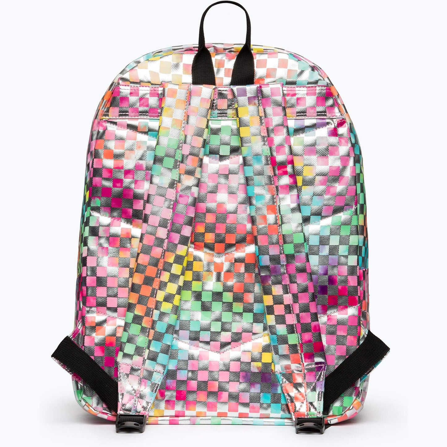 Hype Unisex Multi Rainbow Check Crest Backpack Multi