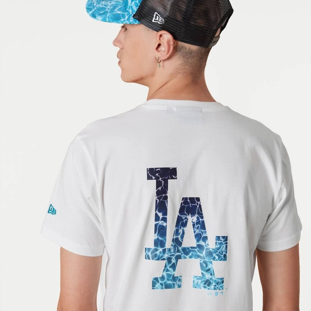 NEW ERA tričko MLB Back body wtr print tee LOS ANGELES DODGERS White