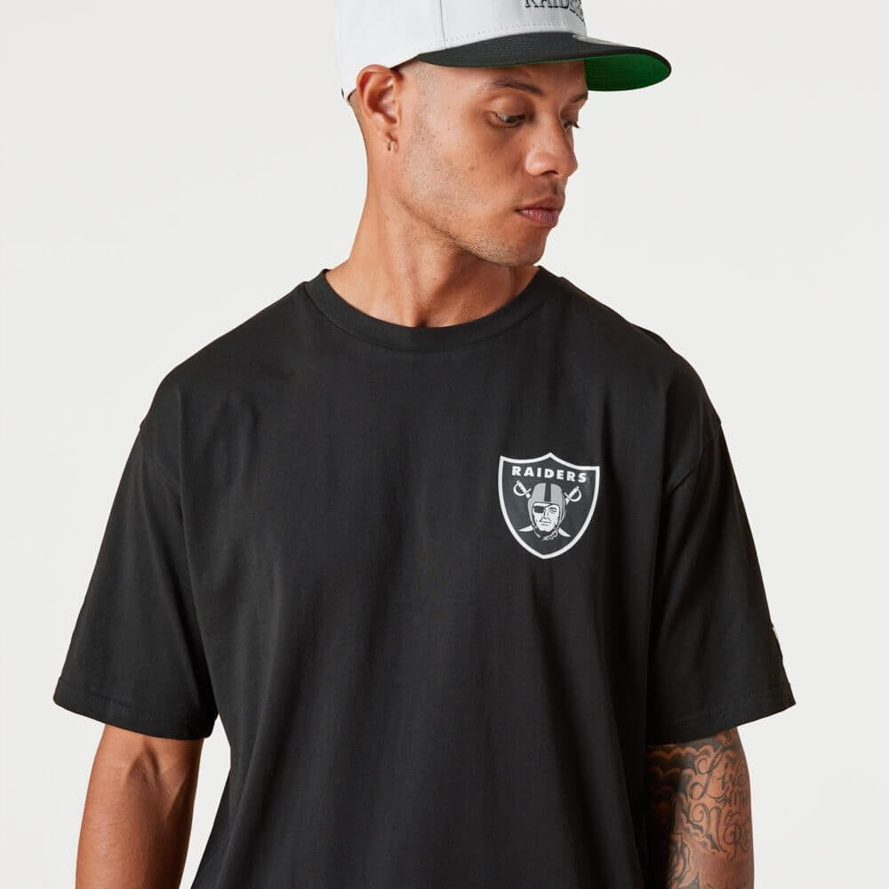 NEW ERA tričko NFL Left chest tm logo os tee LAS VEGAS RAIDERS Black