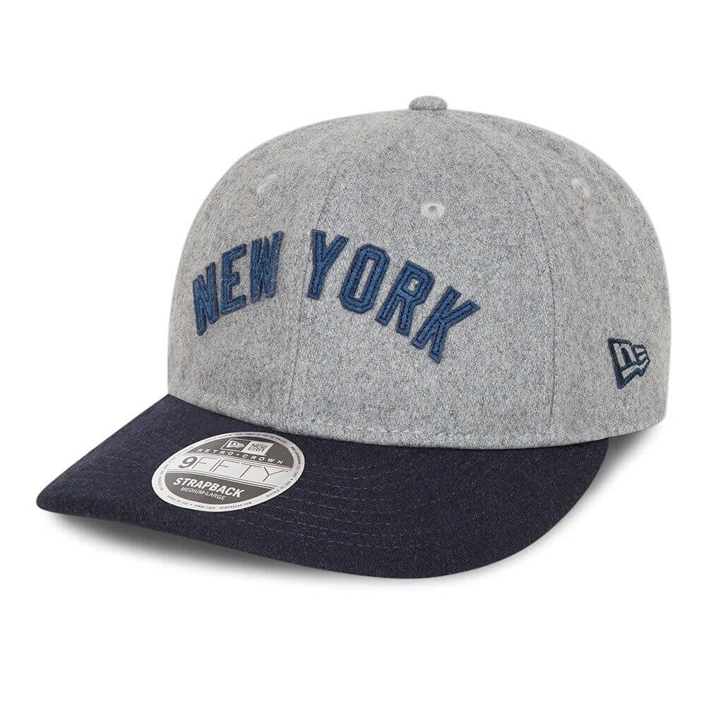 Šiltovka NEW ERA 950 MLB retro crown New York Yankees šedá