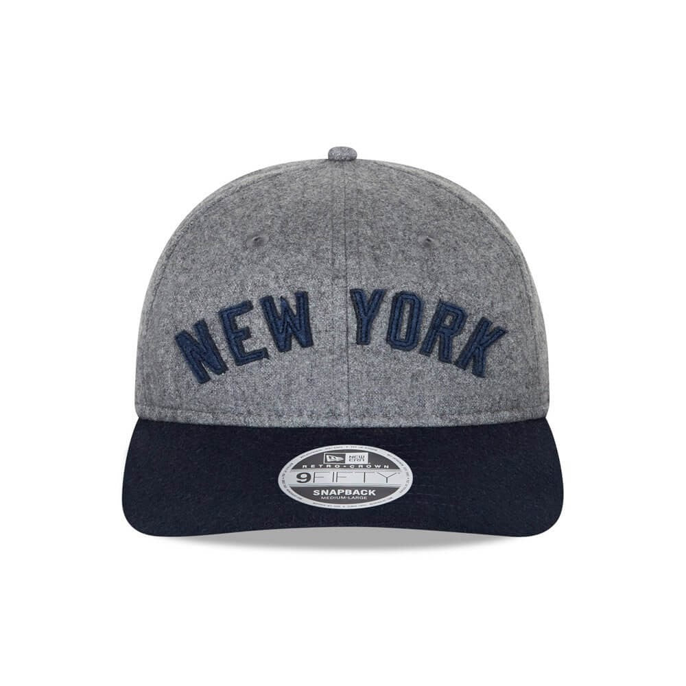 Šiltovka NEW ERA 950 MLB retro crown New York Yankees šedá