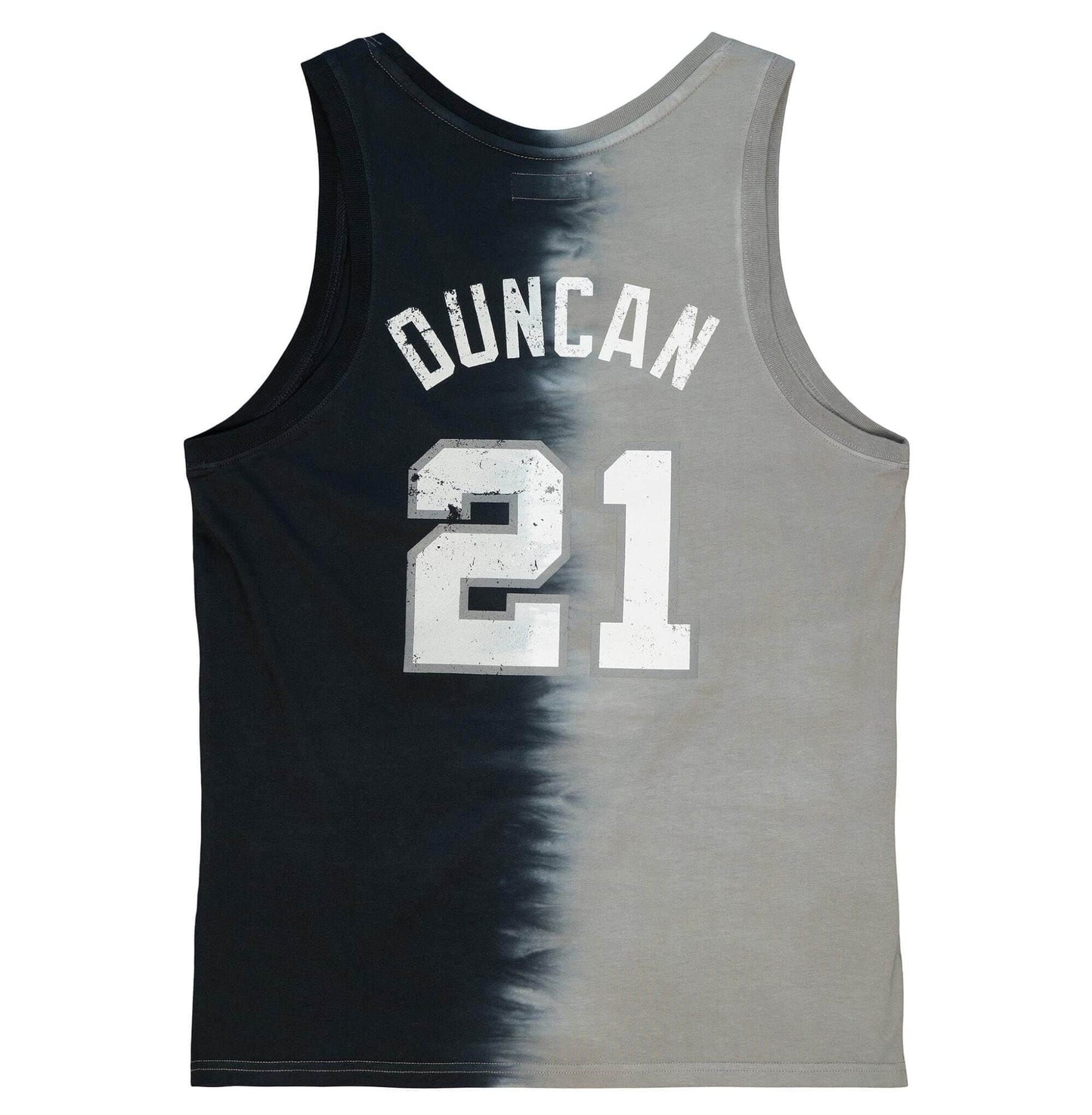 Mitchell & Ness NBA Tie Dye Cotton N&N Tank SAN ANTONIO SPURS TIM DUNCAN BLACK / GREY